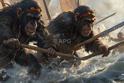 Kriegerische Schimpansen auf See